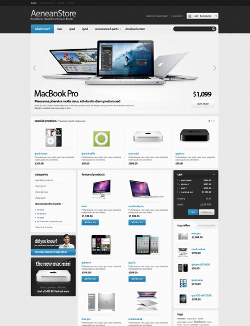 Prestheme AeneaStore - Computer Magento Theme - Home