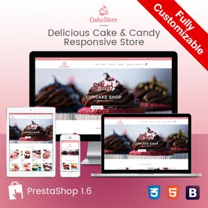 Bakery, Food & Drinks - CakeStore Responsive Prestashop Theme