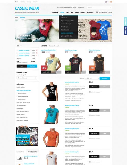 Prestheme CasualWear - Fashion Prestashop Theme - Category