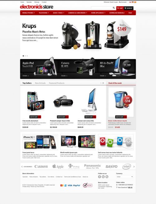 Prestheme Eris - Electronics PrestaShop Theme - Home