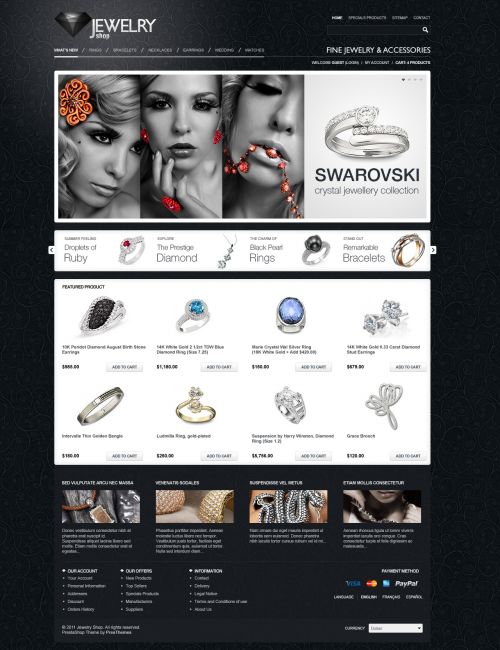Prestheme Jewelicious - Jewelry Prestashop Theme - Home