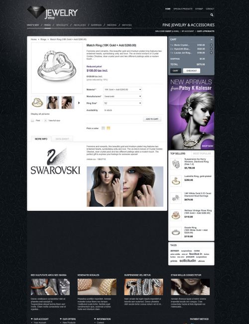 Prestheme Jewelicious - Jewelry Prestashop Theme - Product Details