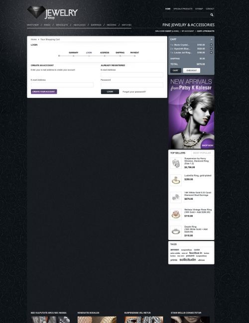 Prestheme Jewelicious - Jewelry Prestashop Theme - Login
