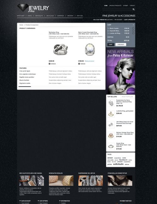 Prestheme Jewelicious - Jewelry Prestashop Theme - Compare