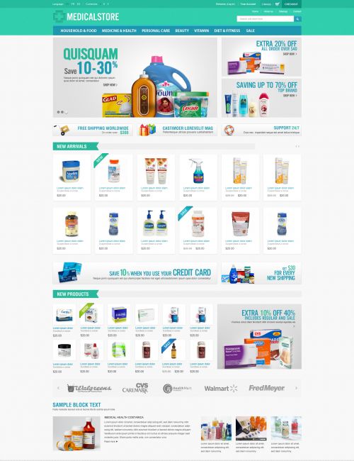 Prestheme Medical & Drug Store - Home Emerald Color